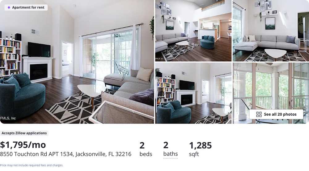 8550 Touchton Road, Apartment 1534, Jacksonville, FL 32216 For Rent